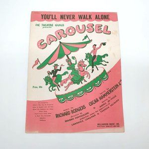 You'll Never Walk Alone Carousel Vintage Sheet Music Rodgers Hammerstein Guild